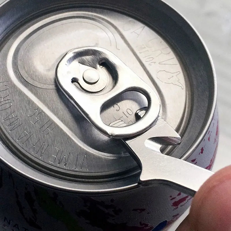 Silver 20-in-1 stainless steel multi tool keyring with screwdrivers, wrench, and bottle opener