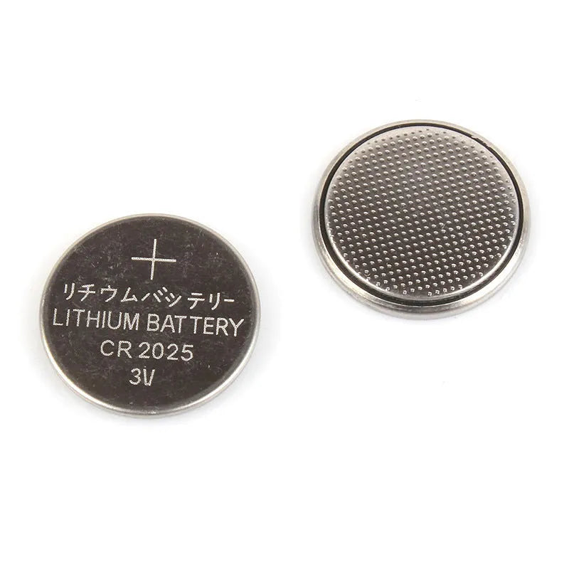 3V button batteries showing CR2032, CR2025 and CR2016 models with 20mm diameter