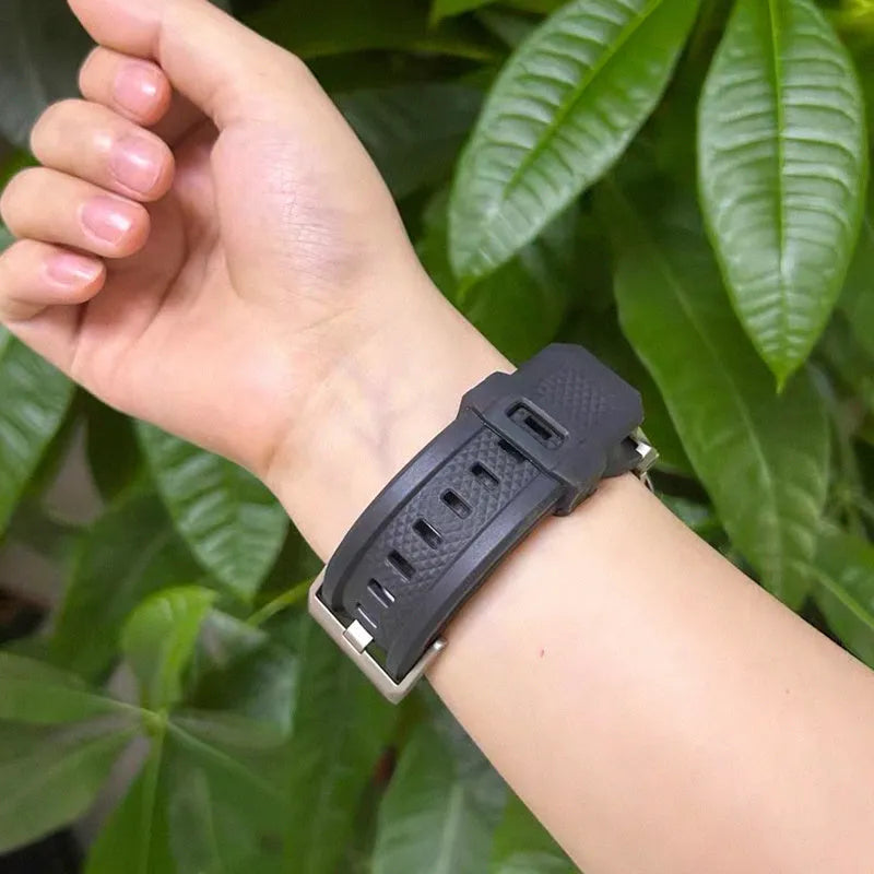 Sports Silicone Ultra Stainless Steel Strap for Apple Watch 49mm 45mm 44mm 42mm in five colours
