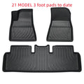 Rubber floor mat set for Tesla Model 3, Model Y, Model S and Model X vehicles