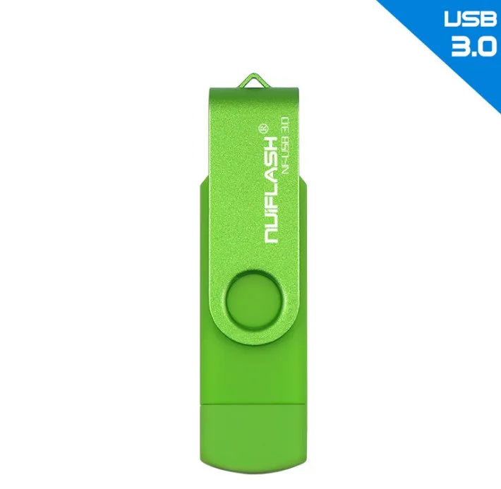 OTG USB 3.0 flash drive pen driver external storage rod in black with USB-A connector