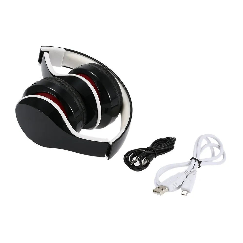 Hieha OY712 foldable Bluetooth headset with microphone, 40mm driver, 10m range, 3.5mm plug, Micro USB