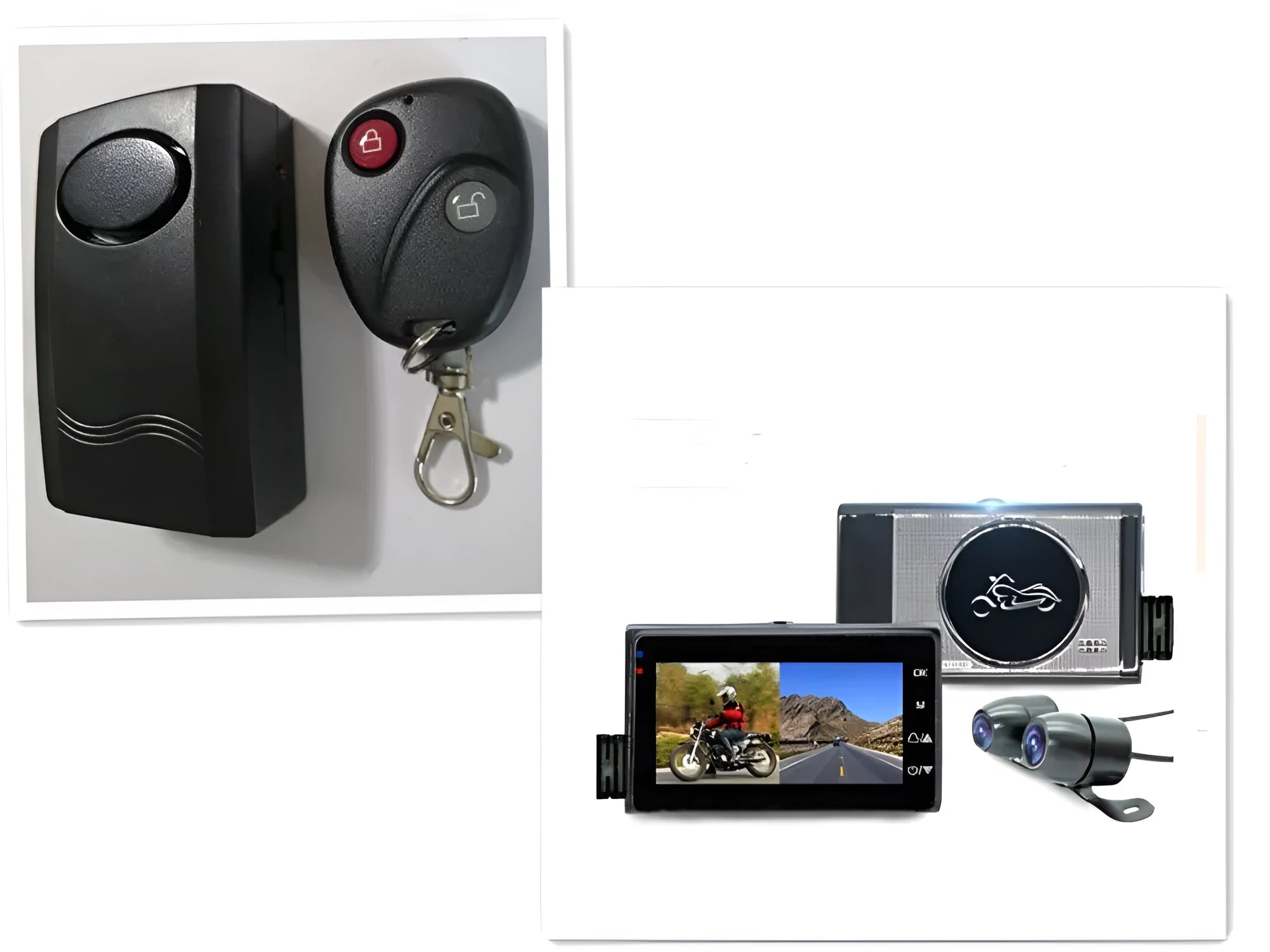 1080P HD locomotive and motorcycle driving recorder with 3.0 inch display and vibration alarm