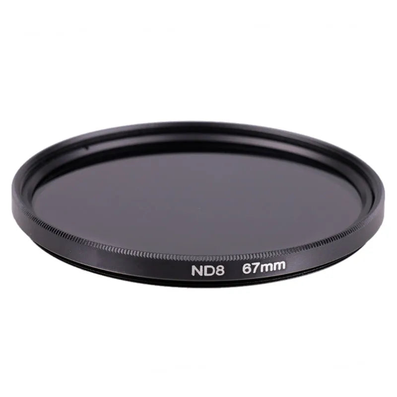 ND8 neutral density filter for digital cameras with aviation aluminium frame and optical resin lens