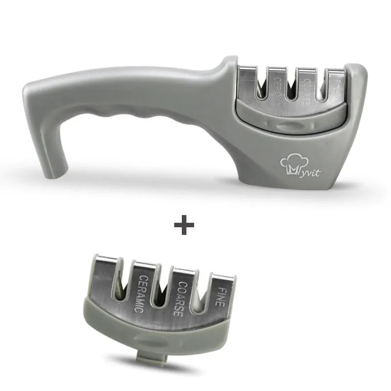 Diamond tungsten steel sharpening stone kitchen tool with disassembly design