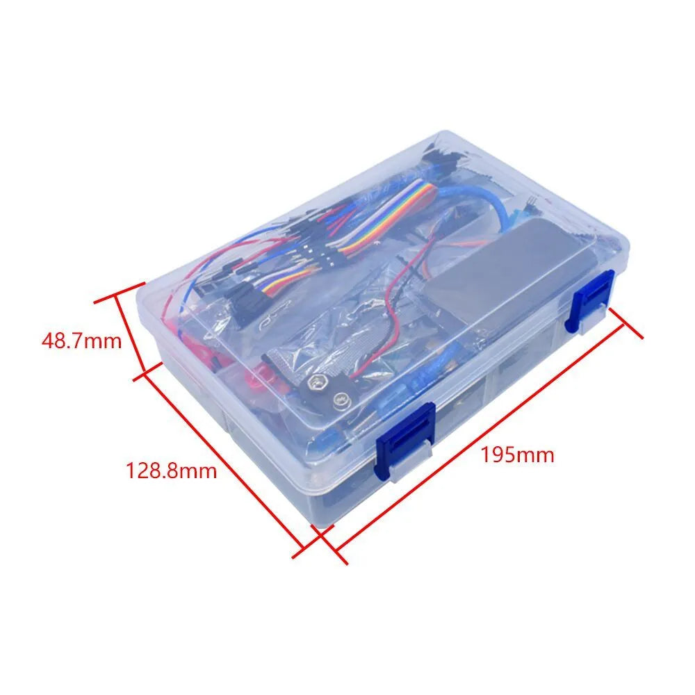 RFID upgraded Arduino starter kit with UNO R3 board, stepper motor, servo, RFID module, LCD and sensor modules