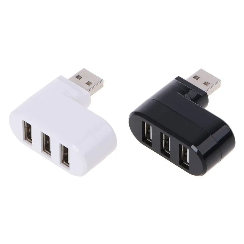 Notebook expansion multi-port splitter converter USB hub in black ABS housing