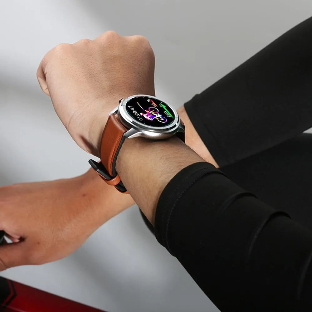 LEMFO LF26 smart bracelet in Black, Brown, or Silver with a 1.3-inch screen.