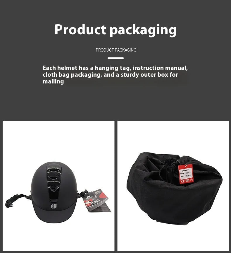 Equestrian riding helmet in multiple colour options with ABS shell and EPS lining