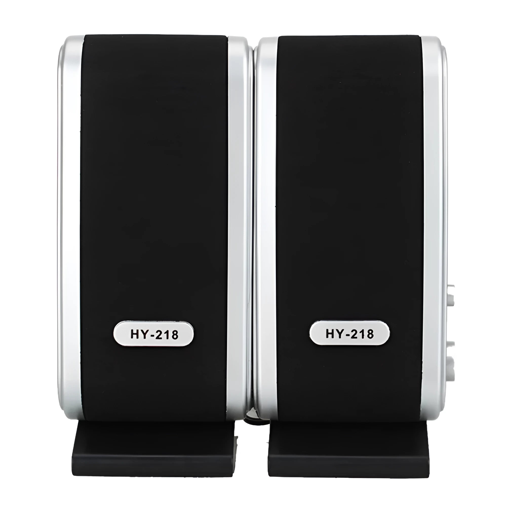 Black notebook mini USB-powered desktop computer speaker with compact design