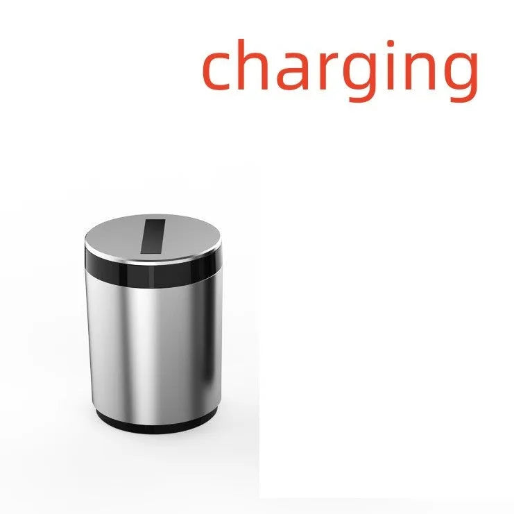 Silver intelligent induction ashtray with automatic opening infrared sensor