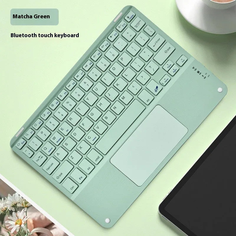Square hat touch Bluetooth wireless keyboard with colour-changing backlight in multiple colour options