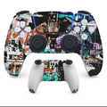 PS5 controller protective stickers with micro frosted finish in multiple design styles
