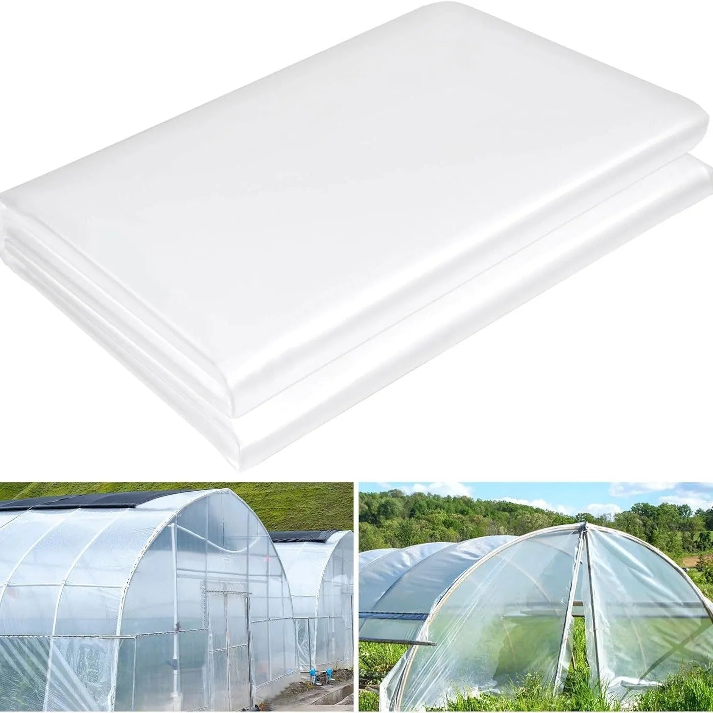 Plastic greenhouse cold film insulation sheet measuring 4 metres by 8 metres for vegetable garden protection