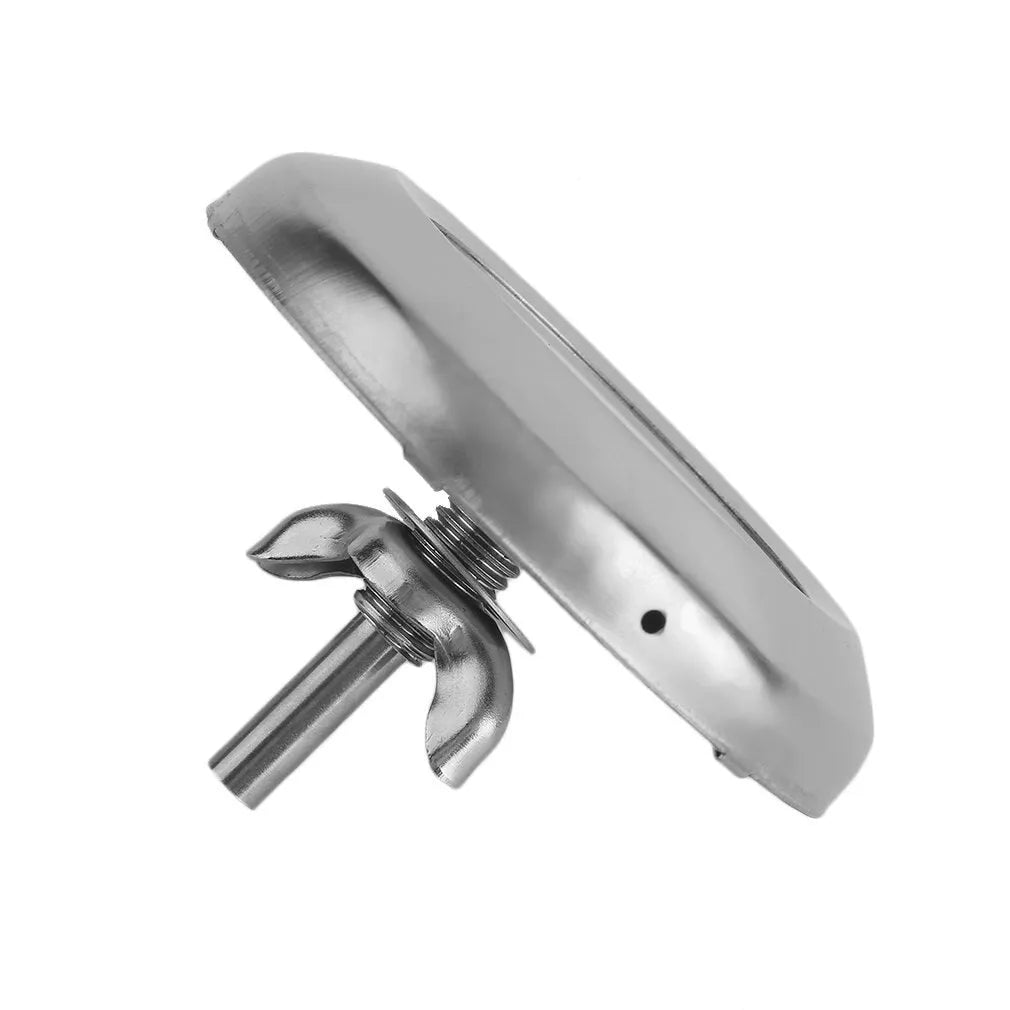 Stainless steel metal thermometer with 76mm dial and 6x39mm probe in steel colour