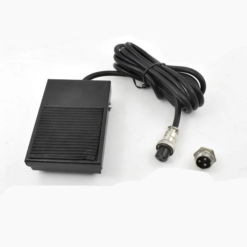 Metal welding foot switch pedal with 1.8 metre cable and 2-pin connector for laser welding machines