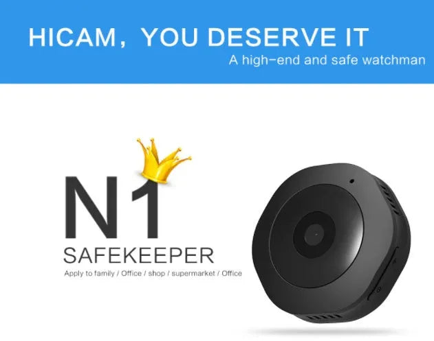 Camerliar mini wearable body camera 1080P round design with magnetic pad and 3M sticker