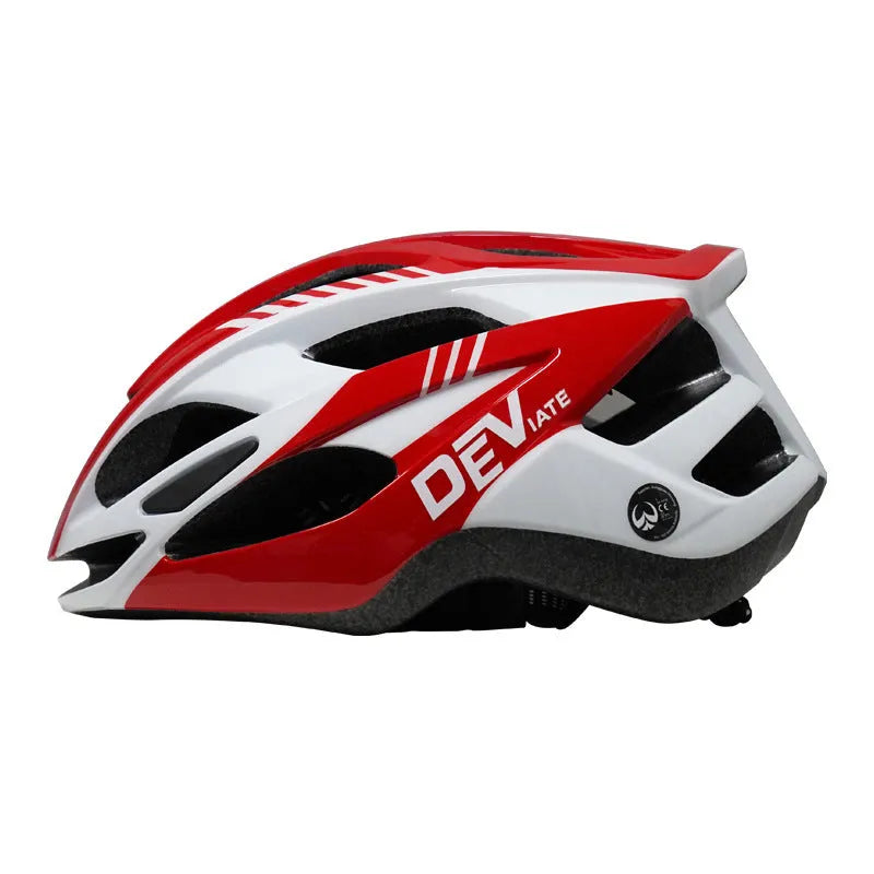 Adult plus size cycling helmet in Size L showing artistic graphics and ventilation channels