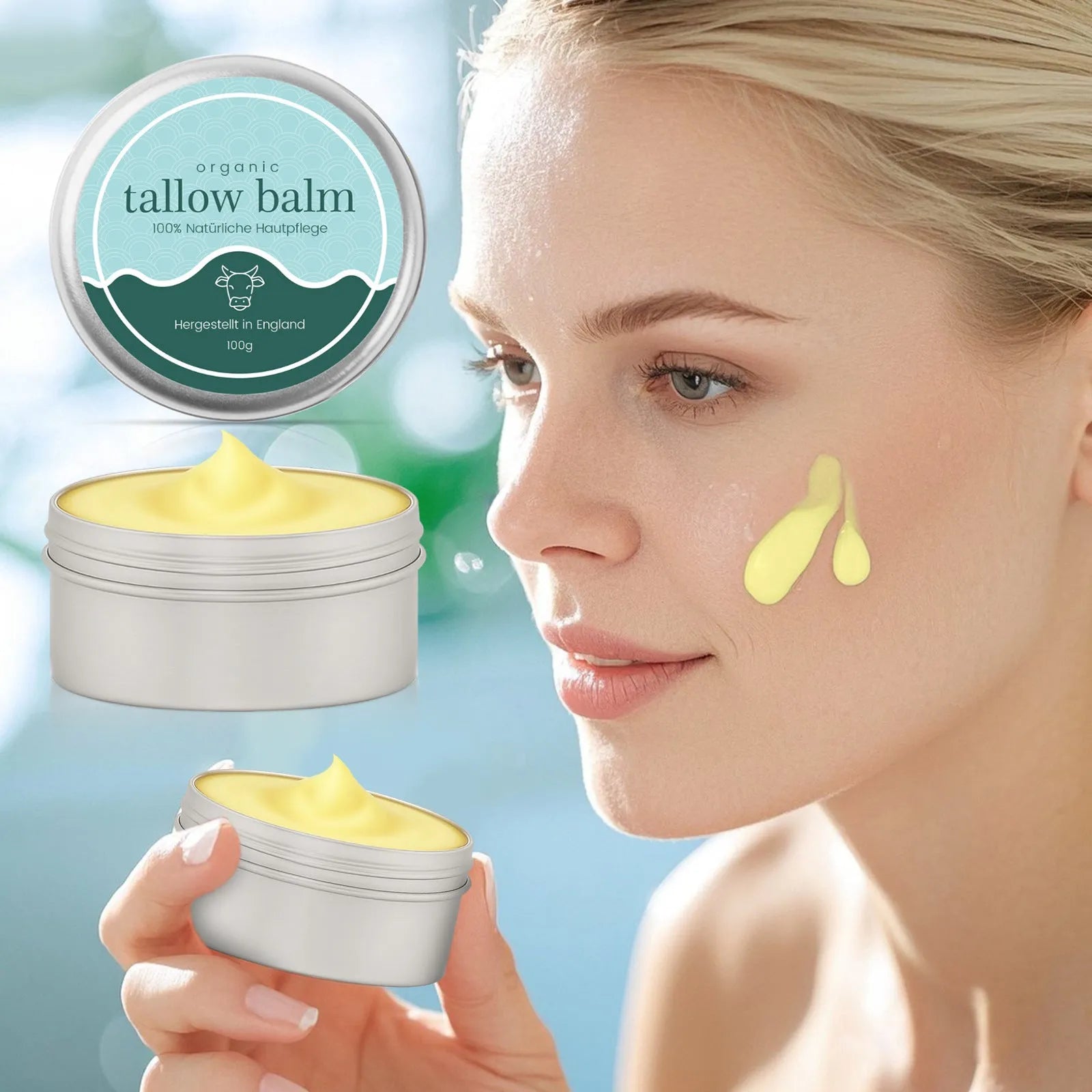 100g tub of Cow Fat Deep Hydrating Moisturising Cream for face