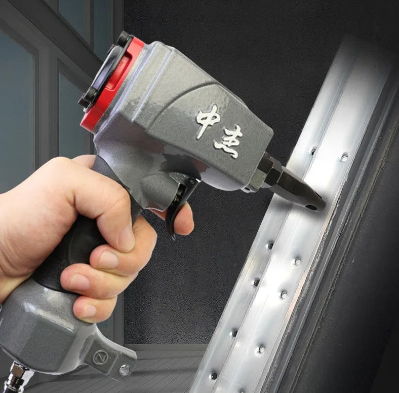 DK30 model air-powered nail gun for punching holes in metal sheets and fabrics