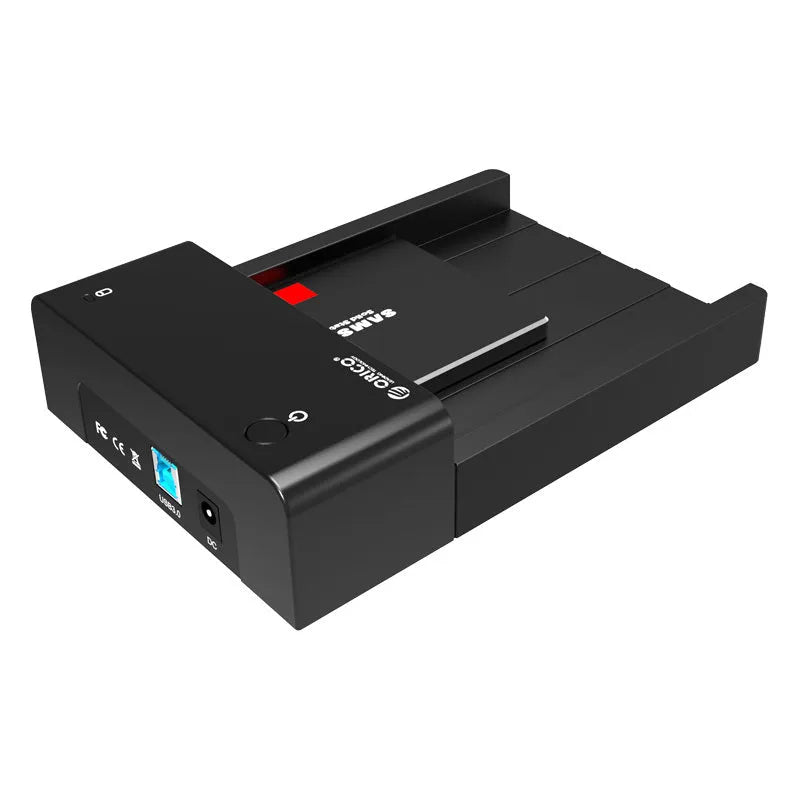 ORICO 6518US3 black external hard drive enclosure for 2.5 and 3.5 inch SATA HDD SSD with USB 3.0