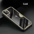 Clear silicone mobile phone case for iPhone 11 showing transparent back design