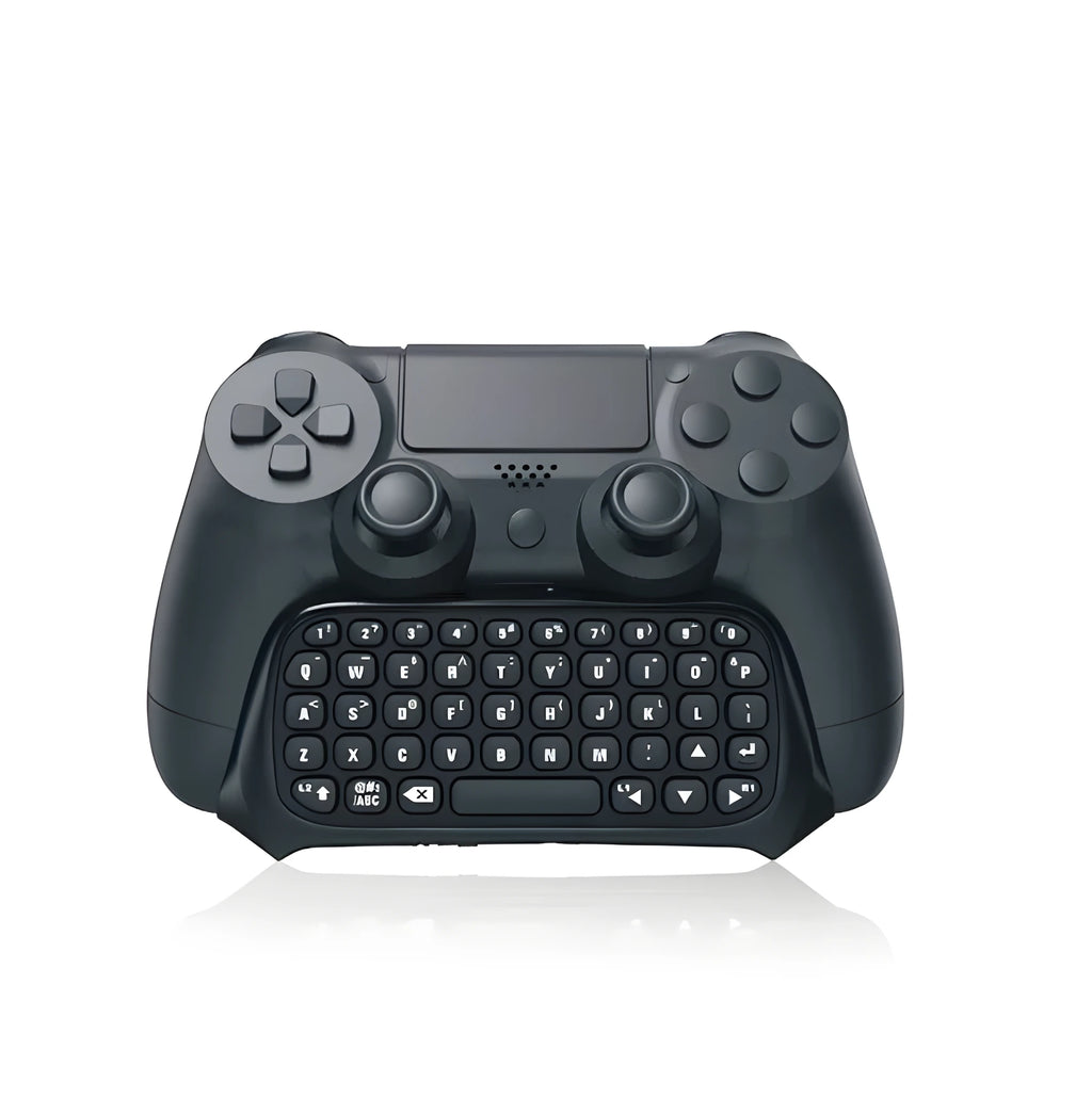 Bluetooth gamepad keyboard for PS4 console, black plastic, 17.2x6.3x5.6 cm