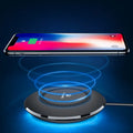 Floveme 5W wireless charger round pad 10.5cm ABS plastic black colour