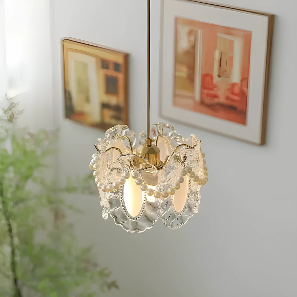 French Entry Lux single-head droplight with three-colour LED light source and 220V voltage for bedroom or entrance