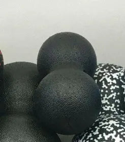 Mini Siamese peanut massage ball in 8cm diameter, made from soft EPP material, on a white background