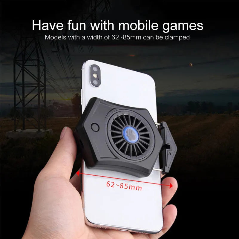 Black and white USB mobile phone radiator cooling fan for gaming accessories