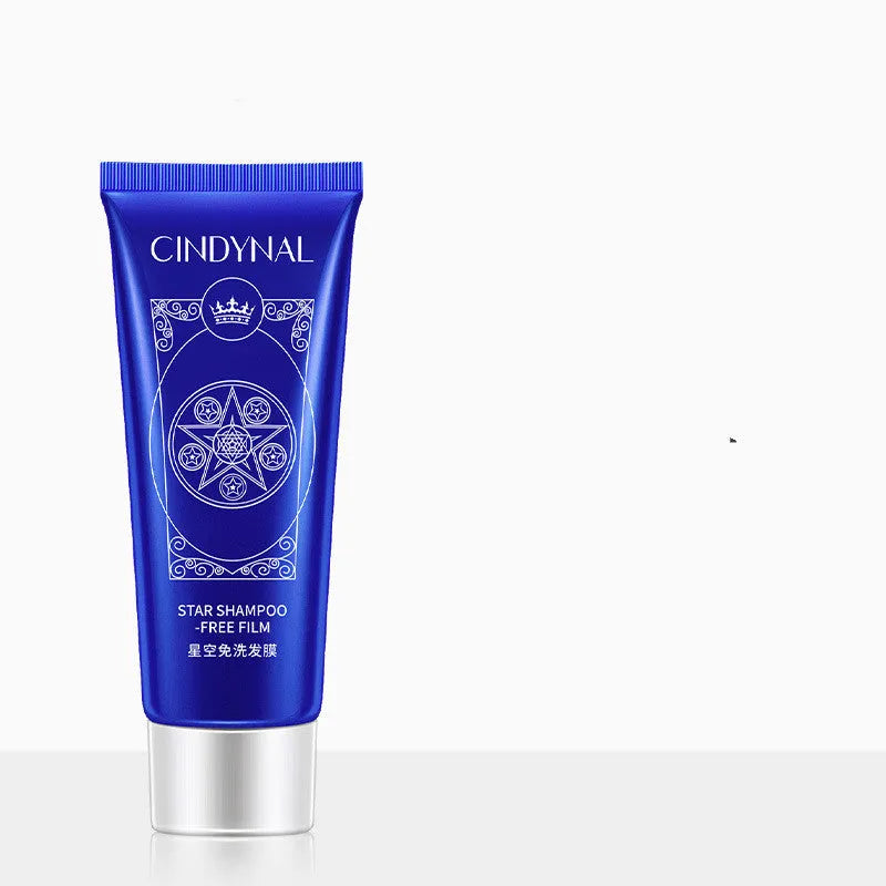 80g shampoo-free hair mask inversion pot with floral fragrance for damaged dry frizzy hair