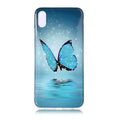 IMD TPU luminous phone case with glow-in-the-dark cartoon butterfly design for iPhone models