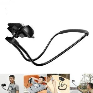 Baseus flexible phone holder showing 360-degree rotation and shockproof bubble supports for a mobile device