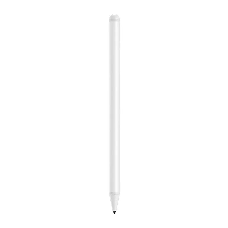 White PH25 Capacitor Pen stylus for iPad 2018-2019 models with 1.0mm fine nib and aluminium alloy body