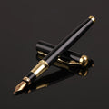 Metal body pen with 0.5mm Yijin nib in black and red colours for office writing