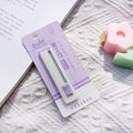 Small plastic blade art knife in blue, pink, purple, khaki or orange for cutting packages and paper