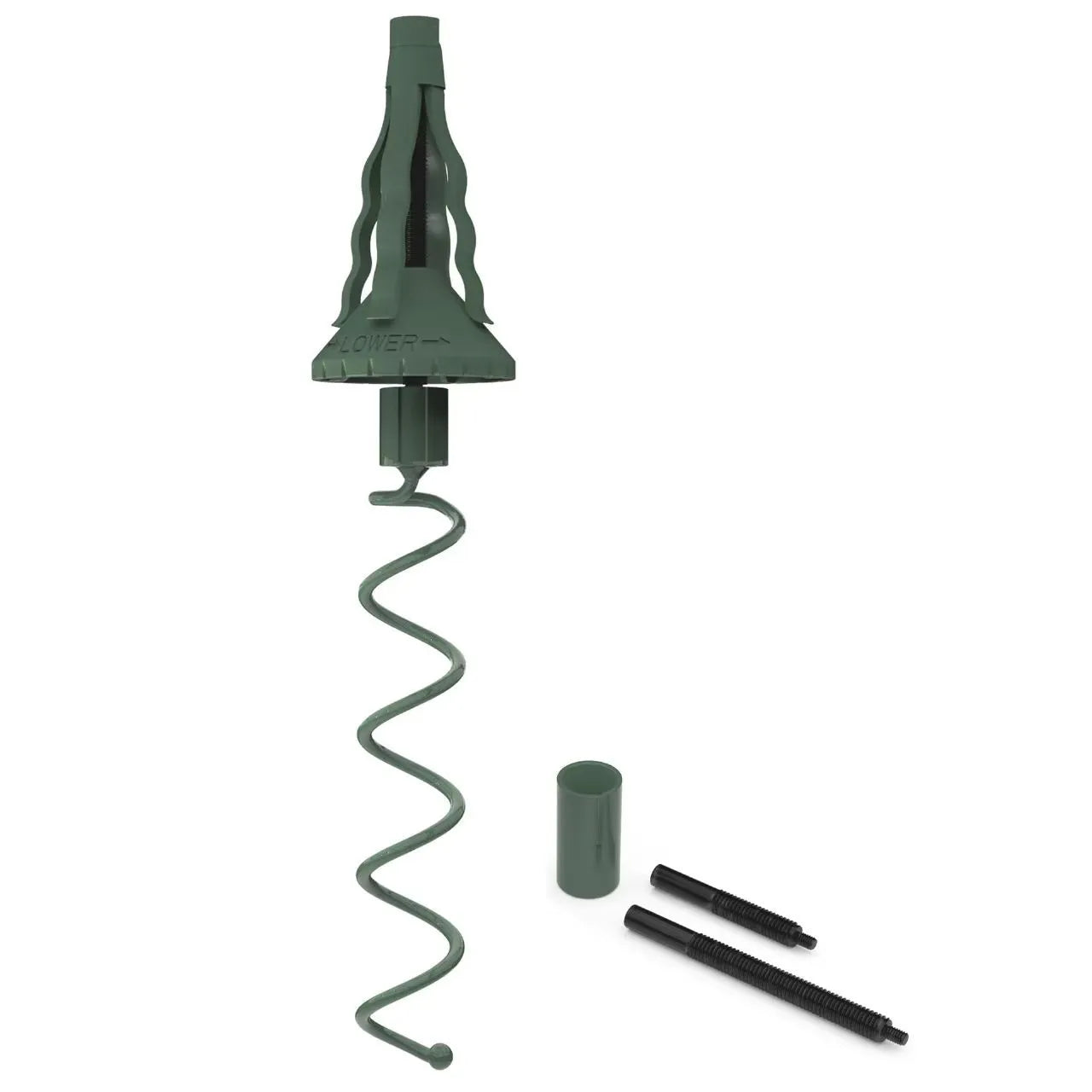 Adjustable Christmas tree topper stand with ABS plastic and metal bracket set in modern minimalist style