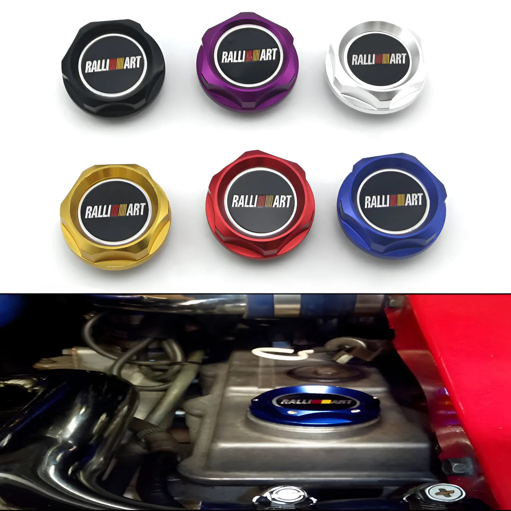Aluminium alloy oil filter cap for Mitsubishi car modification in six colour options