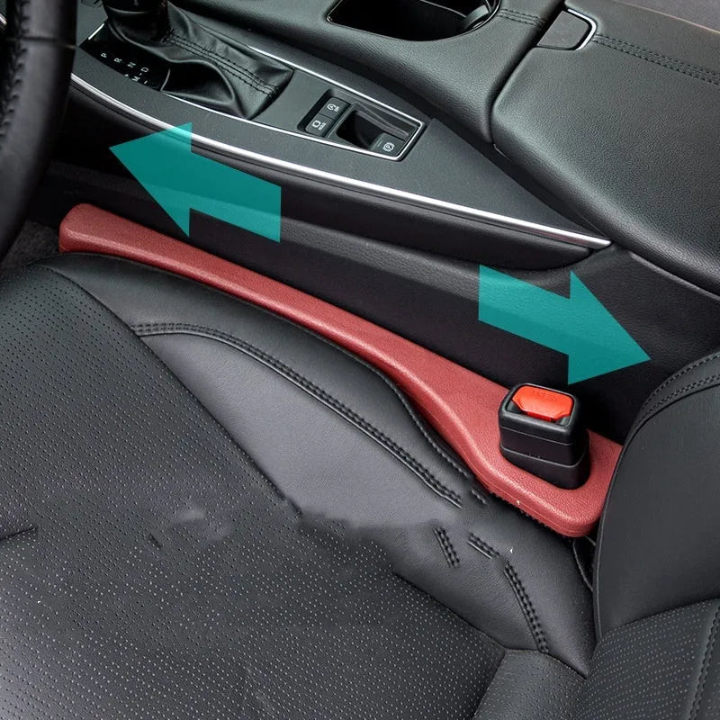 Waterproof polyresin car seat gap sealing strip with handle in multiple colours.