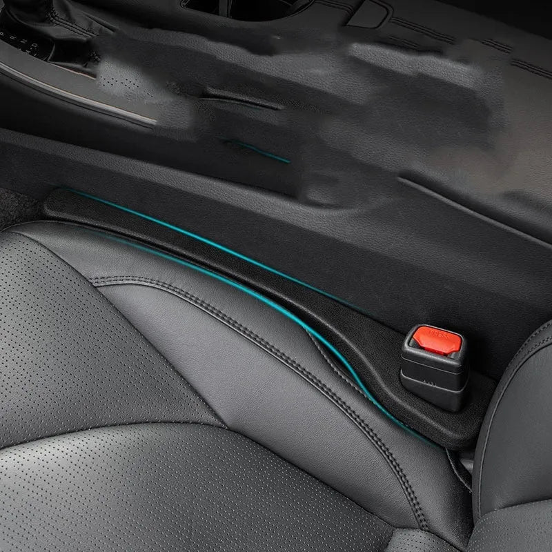Waterproof polyresin car seat gap sealing strip with handle in multiple colours.