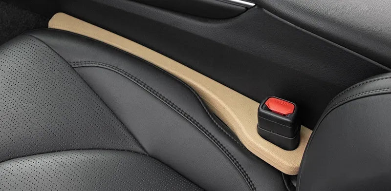 Waterproof polyresin car seat gap sealing strip with handle in multiple colours.