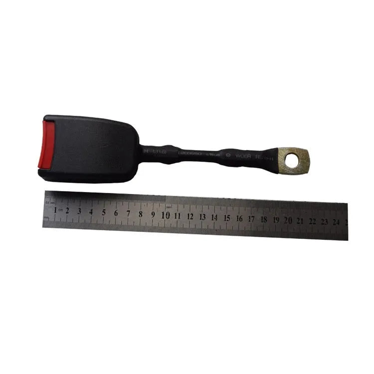 Car seat belt socket safety buckle with 20cm steel wire base for 21cm insert width vehicles
