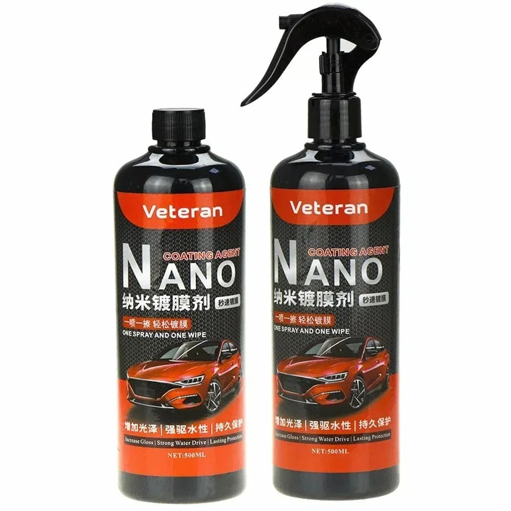 Automotive coating agent spray bottle in 250ml or 500ml size for vehicle maintenance