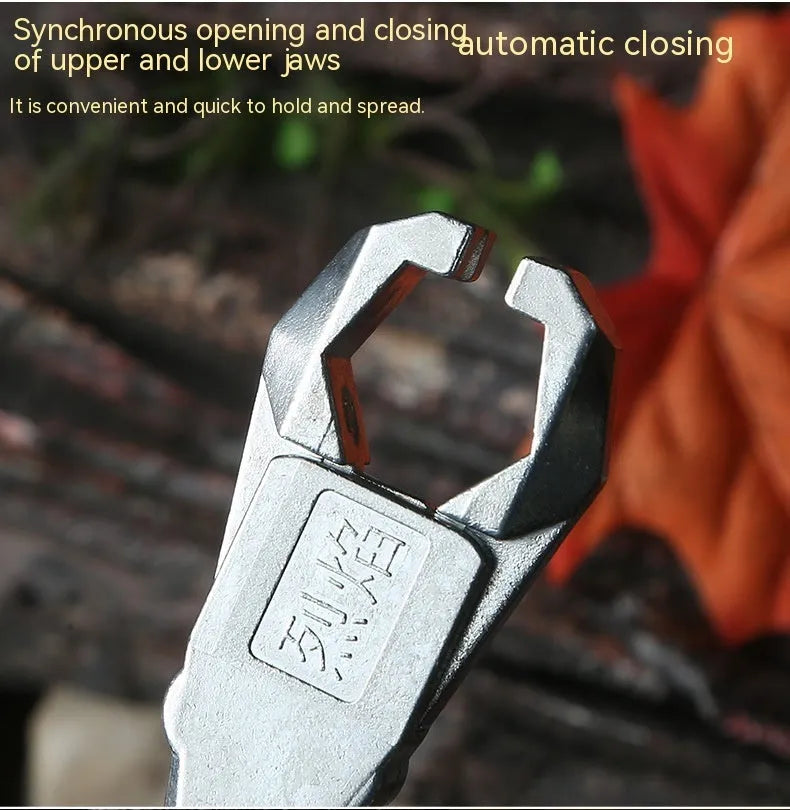 Zinc alloy fishing release aid with two-axis harpoon clip and stainless steel dispenser for spearfishing