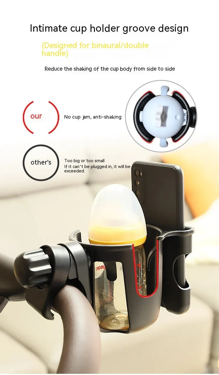 Universal car cup holder in ABS plastic showing black, green, and pink colour options