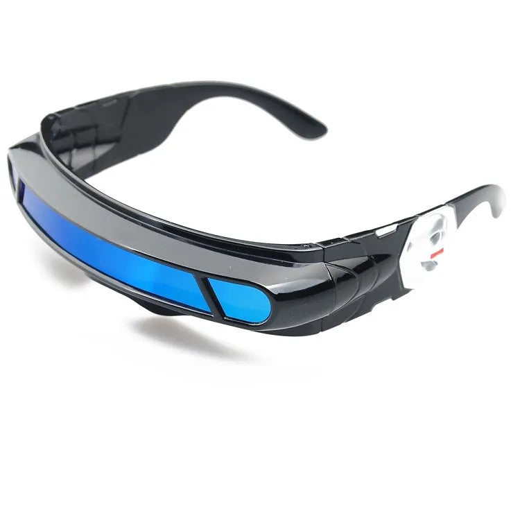 Black polarised sports sunglasses with a polycarbonate frame showing grey, red mercury, and blue mercury lens options.
