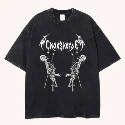 Men's black 3D digital printing casual round neck short sleeves t-shirt cartoon pattern polyester blend