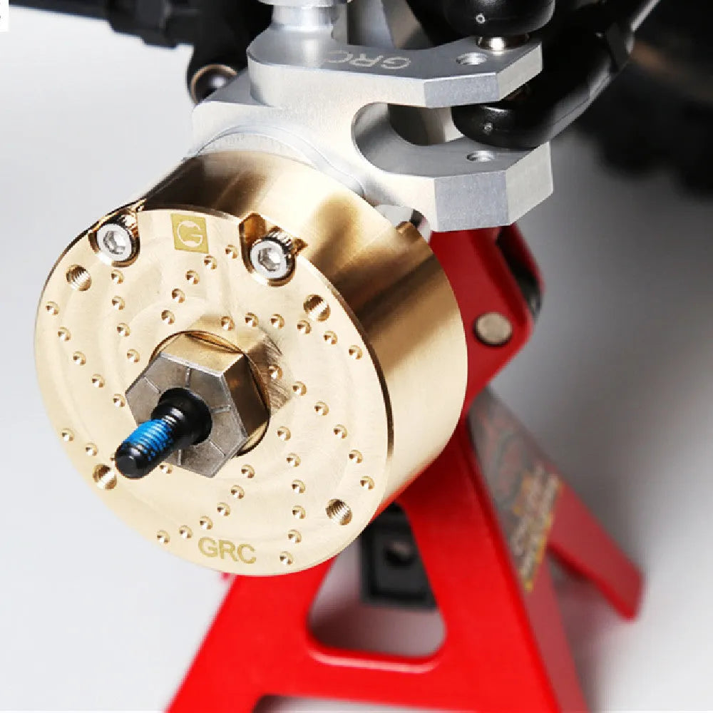 Brass gearbox cover replacement part for mechanical toy axle doors