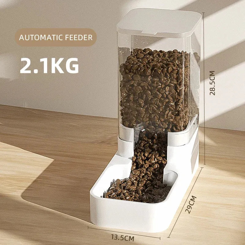 Plastic cat and dog water dispenser automatic feeder with large capacity see-through design 38l
